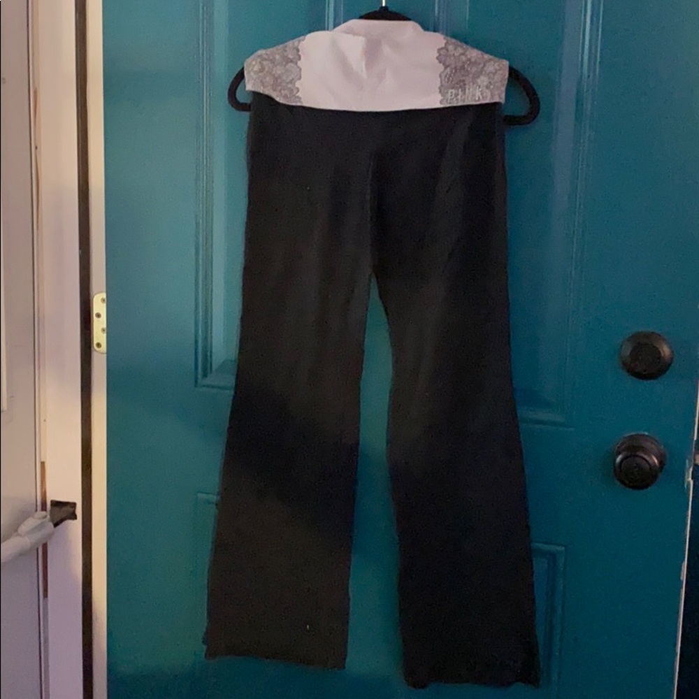 Pink Victoria’s Secret foldover yoga pants